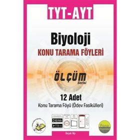 TYT AYT Biyoloji Konu Tarama Föyleri Ölçüm Serisi 12 Fasikül-Pano Yayınları