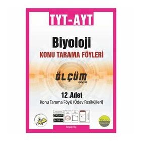 TYT AYT Biyoloji Konu Tarama Föyleri Ölçüm Serisi 12 Fasikül-Pano Yayınları