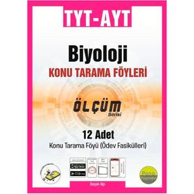 TYT AYT Biyoloji Konu Tarama Föyleri Ölçüm Serisi 12 Fasikül-Pano Yayınları