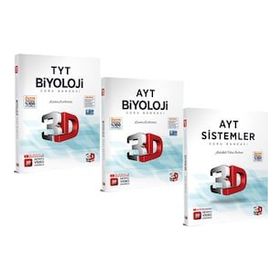TYT AYT Biyoloji Soru Bankası Seti 3D Yayınları