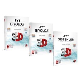 TYT AYT Biyoloji Soru Bankası Seti 3D Yayınları