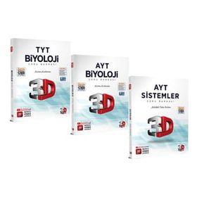 TYT AYT Biyoloji Soru Bankası Seti 3D Yayınları