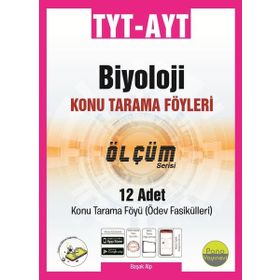 TYT AYT Biyoloji Tarama Föyleri 12 Fasikül Pano Yayınevi
