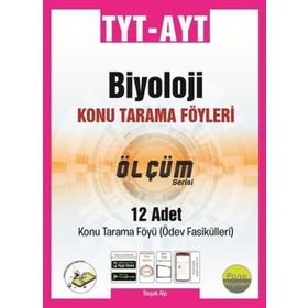 TYT AYT Biyoloji Tarama Föyleri 12 Fasikül Pano Yayınevi