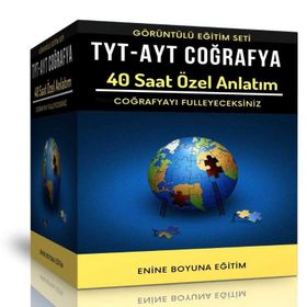 TYT-AYT Coğrafya Görüntülü Eğitim Seti 40 Saat Özel Anlatım Enine Boyuna Eğitim