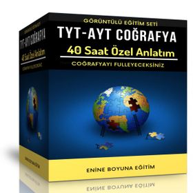 TYT-AYT Coğrafya Görüntülü Eğitim Seti 40 Saat Özel Anlatım Enine Boyuna Eğitim