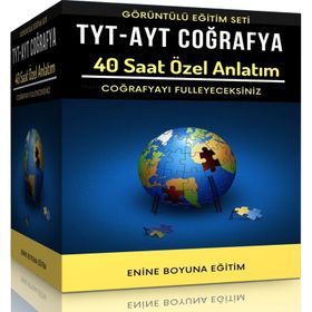 TYT-AYT Coğrafya Görüntülü Eğitim Seti 40 Saat Özel Anlatım Enine Boyuna Eğitim