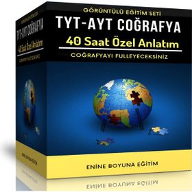 TYT-AYT Coğrafya Görüntülü Eğitim Seti 40 Saat Özel Anlatım Enine Boyuna Eğitim