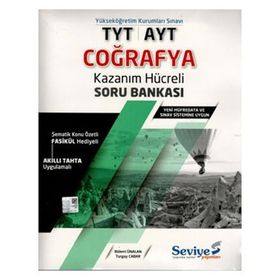 TYT - AYT Coğrafya Kazanım Hücreli Soru Bankası - Seviye Yayınları