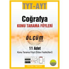 TYT AYT Coğrafya Konu Tarama Föyleri Ölçüm Serisi 11 Fasikül-Pano Yayınları