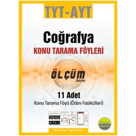 TYT AYT Coğrafya Konu Tarama Föyleri Ölçüm Serisi 11 Fasikül-Pano Yayınları