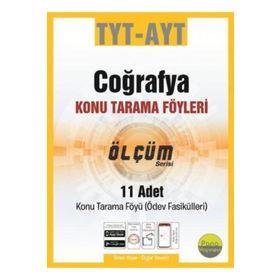 TYT AYT Coğrafya Konu Tarama Föyleri Ölçüm Serisi 11 Fasikül-Pano Yayınları