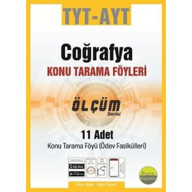 TYT AYT Cografya Tarama Föyleri 11 Fasikül Pano Yayınevi