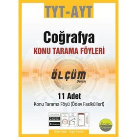TYT AYT Cografya Tarama Föyleri 11 Fasikül Pano Yayınevi