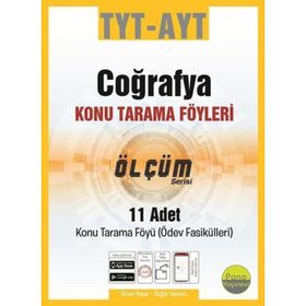 TYT AYT Cografya Tarama Föyleri 11 Fasikül Pano Yayınevi