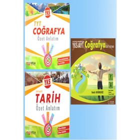 TYT AYT Coğrafya, Tarih Özet Anlatımlı 3'lü Set Nitelik Yayınları