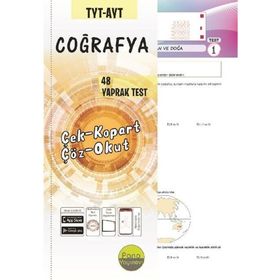 TYT AYT Coğrafya Yaprak Testleri Çek Kopart 48 Adet-Pano Yayınları