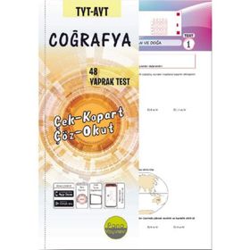 TYT AYT Coğrafya Yaprak Testleri Çek Kopart 48 Adet-Pano Yayınları