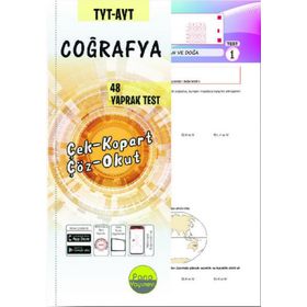 TYT AYT Coğrafya Yaprak Testleri Çek Kopart 48 Adet-Pano Yayınları