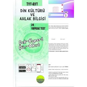 TYT AYT Din Kültürü ve Ahlak Bilgisi Çek Kopart 24 Adet Yaprak Testleri-Pano Yayınları
