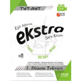 TYT - AYT Eşit Ağırlık Ekstra Soru Bankası 1. Dönem Tekrarı -Palme Yayınevi