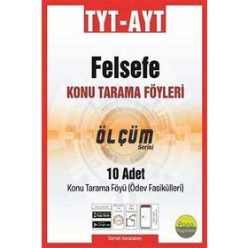 TYT AYT Felsefe Konu Tarama Föyleri Ölçüm Serisi 10 Fasikül-Pano Yayınları