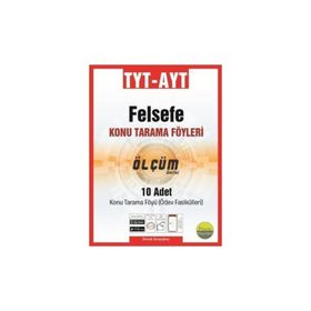TYT AYT Felsefe Konu Tarama Föyleri Ölçüm Serisi 10 Fasikül-Pano Yayınları