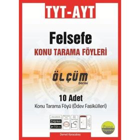 TYT AYT Felsefe Tarama Föyleri 10 Fasikül Pano Yayınevi