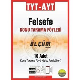 TYT AYT Felsefe Tarama Föyleri 10 Fasikül Pano Yayınevi