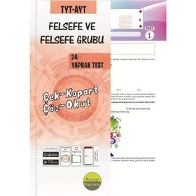 TYT AYT Felsefe ve Felsefe Grubu Çek Kopart 24 Adet Yaprak Testleri-Pano Yayınları