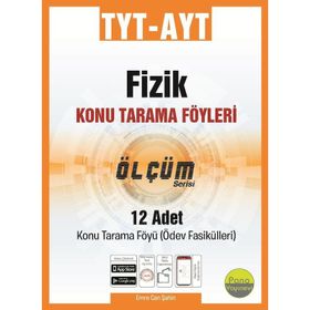 TYT AYT Fizik Tarama Föyleri 12 Fasikül Pano Yayınevi