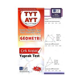 TYT AYT Geometri Çek Kopar Yaprak Test Bulut Eğitim Yayınları