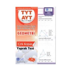 TYT AYT Geometri Çek Kopar Yaprak Test Bulut Eğitim Yayınları