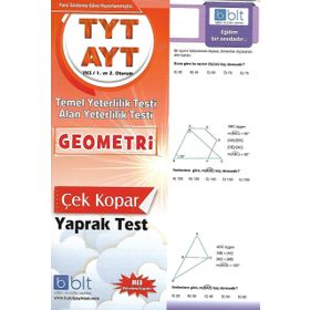 TYT AYT Geometri Çek Kopar Yaprak Test Bulut Eğitim Yayınları