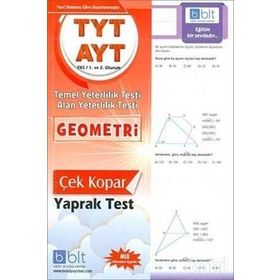 TYT AYT Geometri Çek Kopar Yaprak Test Bulut Eğitim Yayınları