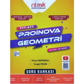 TYT AYT Geometri Proinova Soru Bankası-Ritmik Eğitim Yayınları