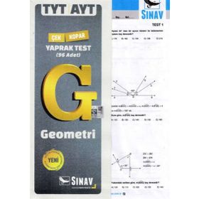 TYT AYT Geometri Yaprak Test - Sınav Yayınları