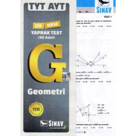 TYT AYT Geometri Yaprak Test - Sınav Yayınları