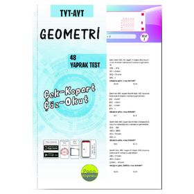 Tyt Ayt Geometri Yaprak Testleri Çek Kopart 48 Adet Pano Yayınları