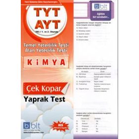 TYT AYT Kimya Çek Kopar Yaprak Test Bulut Eğitim Yayınları