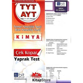 TYT AYT Kimya Çek Kopar Yaprak Test Bulut Eğitim Yayınları