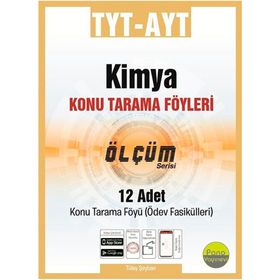 TYT AYT Kimya Konu Tarama Föyleri Ölçüm Serisi 12 Fasikül-Pano Yayınları
