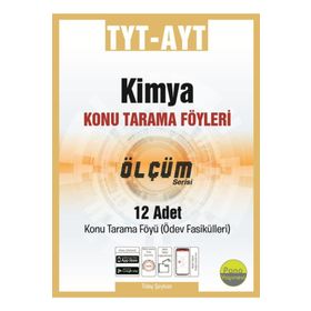 TYT AYT Kimya Konu Tarama Föyleri Ölçüm Serisi 12 Fasikül-Pano Yayınları