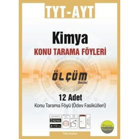 TYT AYT Kimya Konu Tarama Föyleri Ölçüm Serisi 12 Fasikül-Pano Yayınları