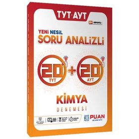 TYT AYT Kimya Soru Analizli 42 Deneme Puan Yayınları