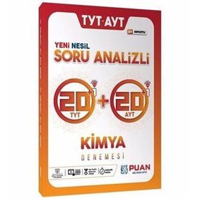 TYT AYT Kimya Soru Analizli 42 Deneme Puan Yayınları