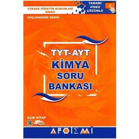 TYT AYT Kimya Tamamı Video Çözümlü Soru Bankası Apotemi Yayınları