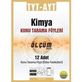 TYT AYT Kimya Tarama Föyleri 12 Fasikül Pano Yayınevi