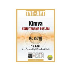 TYT AYT Kimya Tarama Föyleri 12 Fasikül Pano Yayınevi