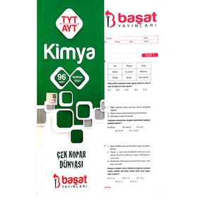 TYT AYT Kimya Yaprak Test - Başat Yayınları